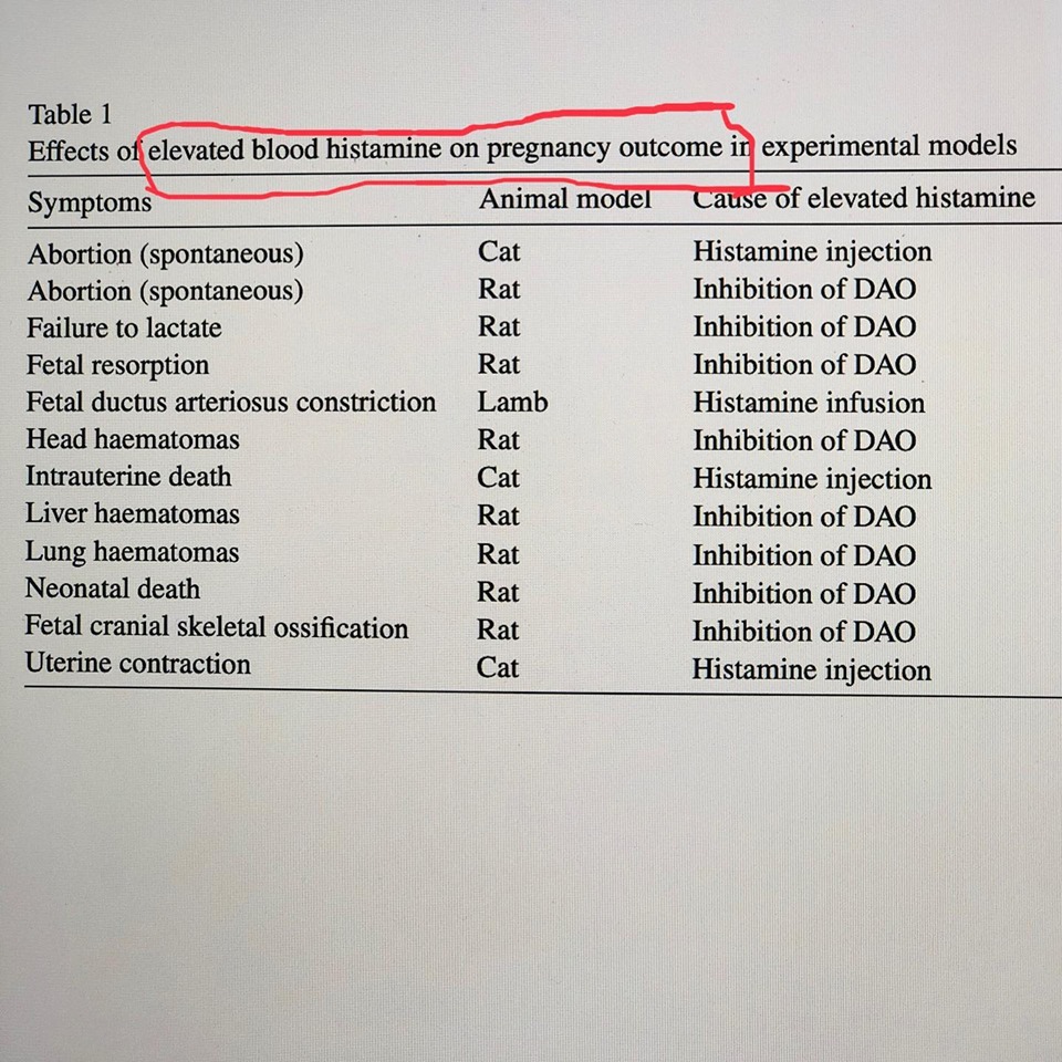 Wpływ histaminy na poronienia